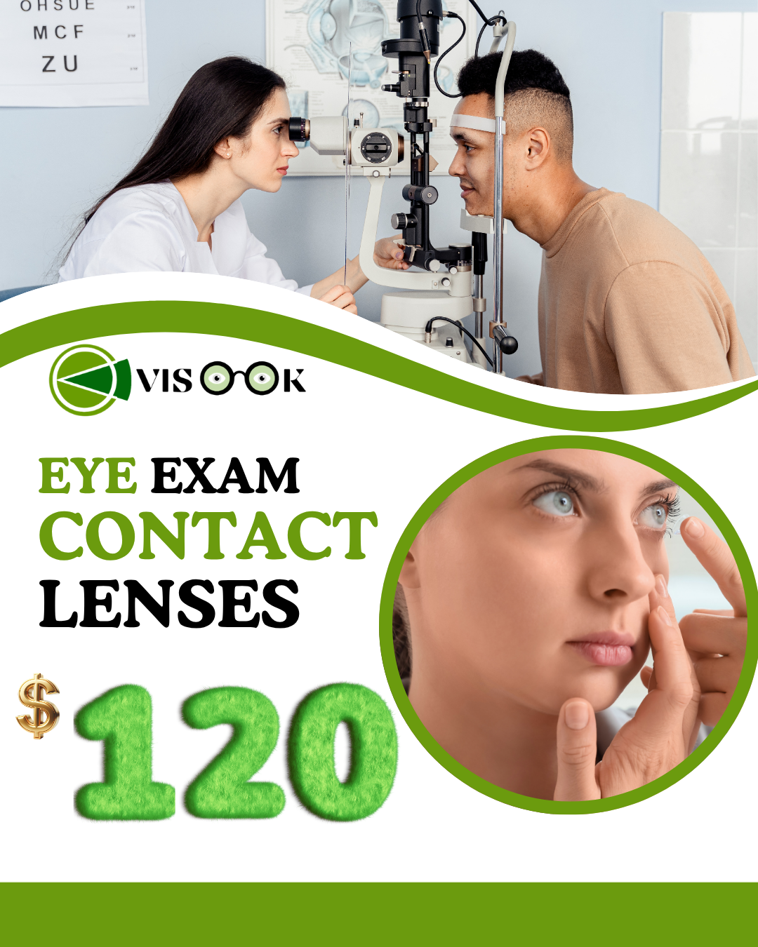 EYE EXAM CONTACT LENSES